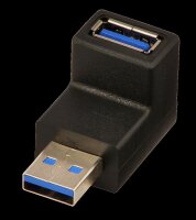 P-71260 | Lindy USB 3.0 90 Degree Down Type A Male to A Female Right Angle Adapter - USB-Adapter - 9-polig USB Typ A (M) | Herst. Nr. 71260 | Kabel / Adapter | EAN: 4002888712606 |Gratisversand | Versandkostenfrei in Österrreich