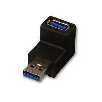P-71261 | Lindy USB 3.0 90 Degree Up Type A Male to Female Right Angle Adapter - USB-Adapter - 9-polig USB Typ A (M) | Herst. Nr. 71261 | Kabel / Adapter | EAN: 4002888712613 |Gratisversand | Versandkostenfrei in Österrreich