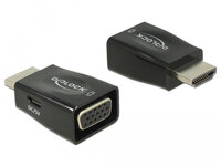 Delock 65902 - HDMI A - VGA - Schwarz