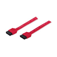 Manhattan SATA-Datenkabel - 7-pol. SATA-Kabel Stecker auf Stecker - 50 cm - rot - 0,5 m - SATA III - SATA 7-pin - SATA 7-pin - Männlich - Rot