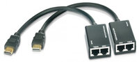 Techly HDMI Extender mit eingebautem Kabel , 30m