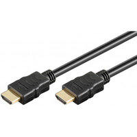 Techly HDMI Kabel High Speed mit Ethernet, schwarz, 0,5 m