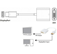 Techly Adapter - DisplayPort 1.2 Stecker auf DVI 15 cm