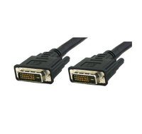 Techly DVI-D Dual-Link Anschlusskabel Stecker/Stecker, schwarz, 10 m