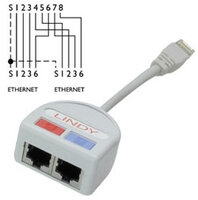 P-34002 | Lindy Port Doubler UTP 2 x Fast Ethernet 10/100über nur ein | 34002 | Zubehör