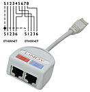 P-34002 | Lindy Port Doubler UTP 2 x Fast Ethernet 10/100über nur ein | Herst. Nr. 34002 | Kabel / Adapter | EAN: 4002888340021 |Gratisversand | Versandkostenfrei in Österrreich