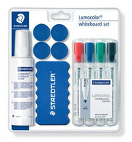 STAEDTLER Lumocolor whiteboard set 613 S - Zubehörset - Blau - Weiß - 125 ml - Tafelreinigungsflüssigkeit - Tafelmagnet - Tafelmarker