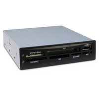 P-88884088 | Inter-Tech CI-02 - CF - CF Typ II - MMC - MS Duo - MS Micro (M2) - MS PRO - MS PRO Duo - Speicherstick (MS) - MicroDrive,... - Schwarz - 3.5 Zoll - 480 Mbit/s - Daten - Leistung - USB 2.0 | 88884088 | PC Komponenten