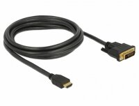 P-85654 | Delock 85654 - 2 m - HDMI Typ A (Standard) - DVI - Männlich - Männlich - Gerade | Herst. Nr. 85654 | Kabel / Adapter | EAN: 4043619856541 |Gratisversand | Versandkostenfrei in Österrreich