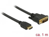 P-85652 | Delock 85652 - 1 m - HDMI Typ A (Standard) - DVI - Männlich - Männlich - Gerade | 85652 | Zubehör
