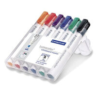 P-351 WP6 | STAEDTLER Lumocolor whiteboard marker 351 - 6 Stück(e) - Schwarz - Blau - Grün - Orange - Rot - Violett - Rundspitze - Gemischte Farben - Polypropylen (PP) - 2 mm | 351 WP6 | Büroartikel