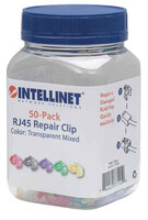 P-771450 | Intellinet 50er-Pack RJ45-Reparaturclips - Zur Reparatur von RJ45-Modularsteckern - verschiedene Farben - 50 Stück - 50 Stück(e) | 771450 | Zubehör