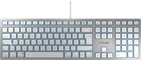 P-JK-1610DE-1 | Cherry KC 6000 SLIM für MAC Kabelgebundene Tastatur - Silber/ Weiß - USB (QWERTZ - DE) - Volle Größe (100%) - USB - QWERTZ - Silber | JK-1610DE-1 | PC Komponenten