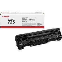 Canon 725 Toner-Cartridge. Schwarztoner Seitenleistung: 1600 Seiten, Druckfarben: Schwarz, Menge pro Packung: 1 Stück(e)