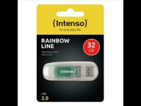 P-3502480 | Intenso Rainbow Line - 32 GB - USB Typ-A - 2.0 - 28 MB/s - Kappe - Transparent | Herst. Nr. 3502480 | Flash-Speicher | EAN: 4034303015245 |Gratisversand | Versandkostenfrei in Österrreich