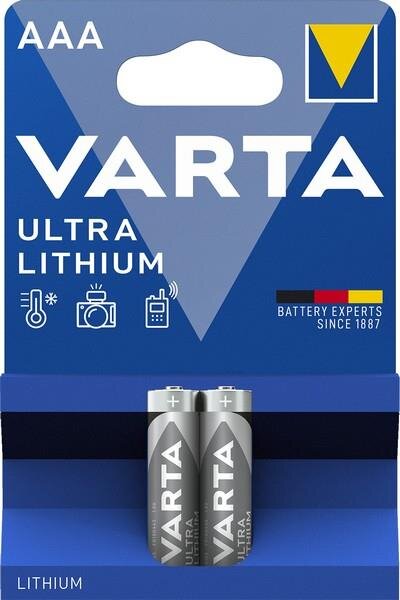 Varta 2x 1.5V AAA - Einwegbatterie - AAA - Lithium - 1,5 V - 2 Stück(e) - 1100 mAh