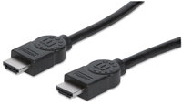 Manhattan High Speed HDMI Kabel - 3D - 4K@30Hz - HDMI Stecker auf Stecker - geschirmt - schwarz - 5 m - 5 m - HDMI Typ A (Standard) - HDMI Typ A (Standard) - 3D - 10,2 Gbit/s - Schwarz