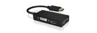 ICY BOX IB-AC1031 - DisplayPort - DVI-D + VGA (D-Sub) + HDMI - Männlich - Weiblich - Gerade - 3840 x 2160 Pixel