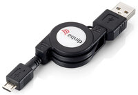 Equip 128595 - 1 m - USB A - Micro-USB B - USB 2.0 - Männlich/Männlich - Schwarz