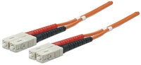 Intellinet Glasfaser LWL-Anschlusskabel - Duplex - Multimode - SC/SC - 50/125 µm - OM2 - 2 m - orange - 2 m - OM2 - SC - SC - Männlich/Männlich - Orange