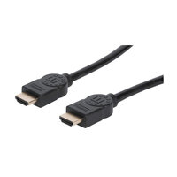 P-354080 | Manhattan Ultra High Speed HDMI-Kabel mit Ethernet-Kanal - 8K@60Hz - HEC - Dynamic HDR - VRR - QMS - QFT - ALLM - eARC - 3D - HDMI-Stecker auf Stecker - geschirmt - 2 m - schwarz - 2 m - HDMI Typ A (Standard) - HDMI Typ A (Standard) - 3D - 48 G