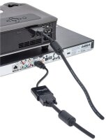 P-151436 | Manhattan HDMI auf VGA Konverter - HDMI-Stecker auf VGA-Buchse - optionaler USB Micro-B-Stromport - schwarz - Blister-Verpackung - 0,3 m - HDMI Typ A (Standard) - VGA (D-Sub) - Männlich - Weiblich - Gerade | 151436 | Kabel / Adapter |