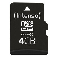 P-3403450 | Intenso microSD Karte Class 4 - 4 GB - MicroSDHC - Klasse 4 - 20 MB/s - 5 MB/s - Schockresistent - Temperaturbeständig - Röntgensicher | 3403450 | Verbrauchsmaterial
