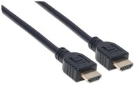 Manhattan High Speed HDMI-Kabel mit Ethernet-Kanal - CL3-zertifiziert für Wandinstallationen - HEC - ARC - 3D - 4K@60Hz - CL3 - HDMI-Stecker auf HDMI-Stecker - geschirmt - schwarz - 5 m - 5 m - HDMI Typ A (Standard) - HDMI Typ A (Standard) - 3D - 10,2 Gbi