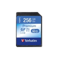 Verbatim Premium - 256 GB - SDXC - Klasse 10 - UHS-I - 90...