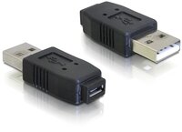 Delock USB-Adapter - USB Typ A, 4-polig (M) - 5-poliger Micro-USB, Typ AB (W)