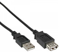 Delock 83401 - 0,5 m - USB A - USB A - USB 2.0 - Männlich/Weiblich - Schwarz