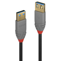 Lindy 36762 2m USB A USB A Männlich Weiblich Schwarz USB Kabel