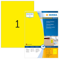 HERMA Farbige Etiketten A4 210x297 mm gelb Papier matt...