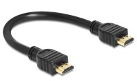 Delock 83352 - 0,25 m - HDMI Typ A (Standard) - HDMI Typ A (Standard) - 4096 x 2160 Pixel - 10,2 Gbit/s - Schwarz