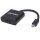 Manhattan Aktiver Mini-DisplayPort auf HDMI-Adapter - Mini-DisplayPort-Stecker auf HDMI-Buchse - 4K@60Hz - schwarz - Polybagverpackung - Mini DisplayPort - HDMI Typ A (Standard) - Männlich - Weiblich - Gerade - Gerade