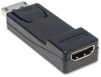 GRATISVERSAND | P-151993 | Manhattan Passiver DisplayPort auf HDMI-Adapter - DisplayPort-Stecker / HDMI-Adapterbuchse - 1080p@60Hz - schwarz - DisplayPort - HDMI - Schwarz | HAN: 151993 | Kabel / Adapter | EAN: 766623151993