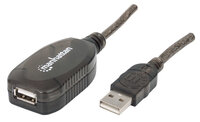 IC Intracom Hi-Speed USB 2.0 Repeater Kabel - USB A-Stecker auf A-Buchse - in Reihe schaltbar - 20 m - 20 m - USB A - USB A - USB 2.0 - Männlich/Weiblich - Schwarz