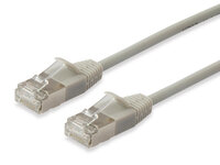 Equip Cat.6A F/FTP Slim-Patchkabel, 1m, Beige....