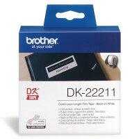 P-DK22211 | Brother Endlos-Etikett - Schwarz auf weiss -...