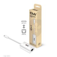 P-CAC-1519 | Club 3D USB3.2 Gen1 Type-C to Gigabit Ethernet Adapter M/F - USB-C - RJ-45 - 0,19 m - Weiß | Herst. Nr. CAC-1519 | Kabel / Adapter | EAN: 8719214471811 |Gratisversand | Versandkostenfrei in Österrreich