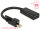 Delock Adapter mini Displayport 1.2 male with screw > HDMI female 4K Active black - Videokonverter - Parade PS171