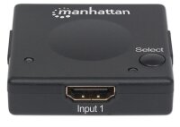 P-207911 | Manhattan 1080p 2-Port HDMI-Switch - Automatisches und manuelles Umschalten - schwarz - HDMI - 1.3b - Kunststoff - Schwarz - 5 m - 480i - 480p - 576i - 576p - 720p - 1080i - 1080p | 207911 | Netzwerkgeräte |