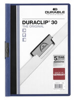 Durable Klemm-Mappe Duraclip Original 30 dklblau -...