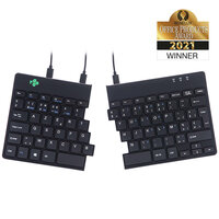 R-Go Split Break Ergonomische Tastatur - AZERTY (BE) - schwarz - kabelgebunden - Mini - Verkabelt - USB - AZERTY - Schwarz