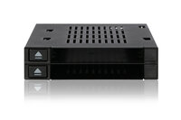 Icy Dock MB522SP-B - HDD - SSD - SATA - 2.5,3.5 Zoll - 6 Gbit/s - Schwarz - Daten - Leistung