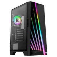 AEROCOOL ADVANCED TECHNOLOGIES Midi Mirage Black/Win/RGB mi.ATX/ATX/ITX - ATX - ATX