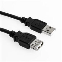 Sharkoon 4044951015429 - 3 m - USB A - USB A - USB 2.0 - Männlich/Weiblich - Schwarz