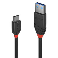 Lindy 36915 USB Kabel 0,5 m USB A USB C Männlich Schwarz