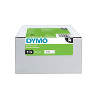 P-2093096 | Dymo D1 Schriftbandkassette 9 mm x 7 m 10er schwarz/weiß | 2093096 | Verbrauchsmaterial