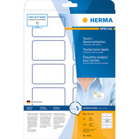 HERMA 4410 - Blau - Weiß - Abgerundetes Rechteck - Entfernbar - A4 - Laser - 80 mm